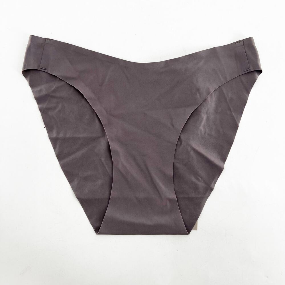 NWT Everlane Women's Gray Seamless Bikini‎ High Cut Underwear Size XS
